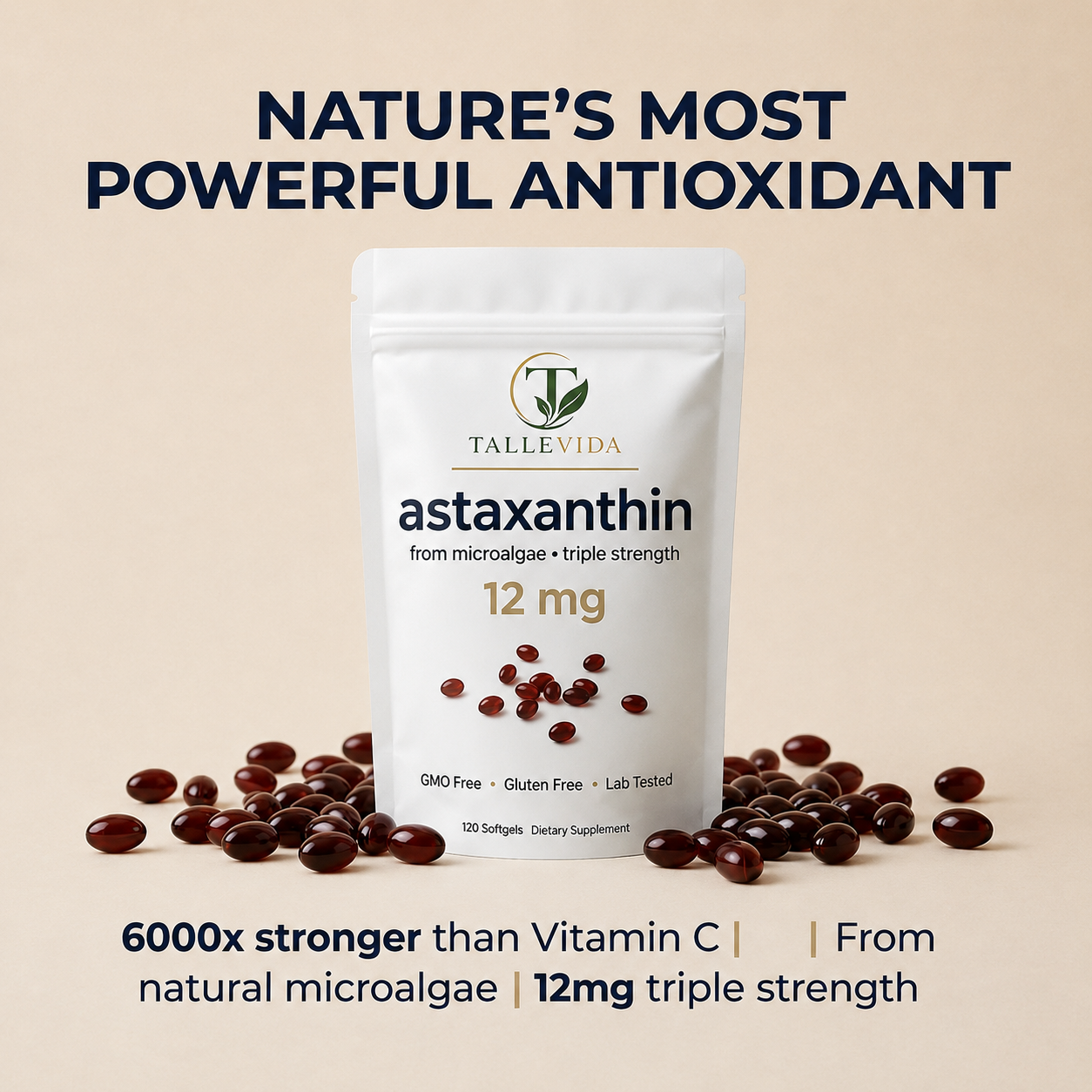 Astaxanthin 12mg Softgels