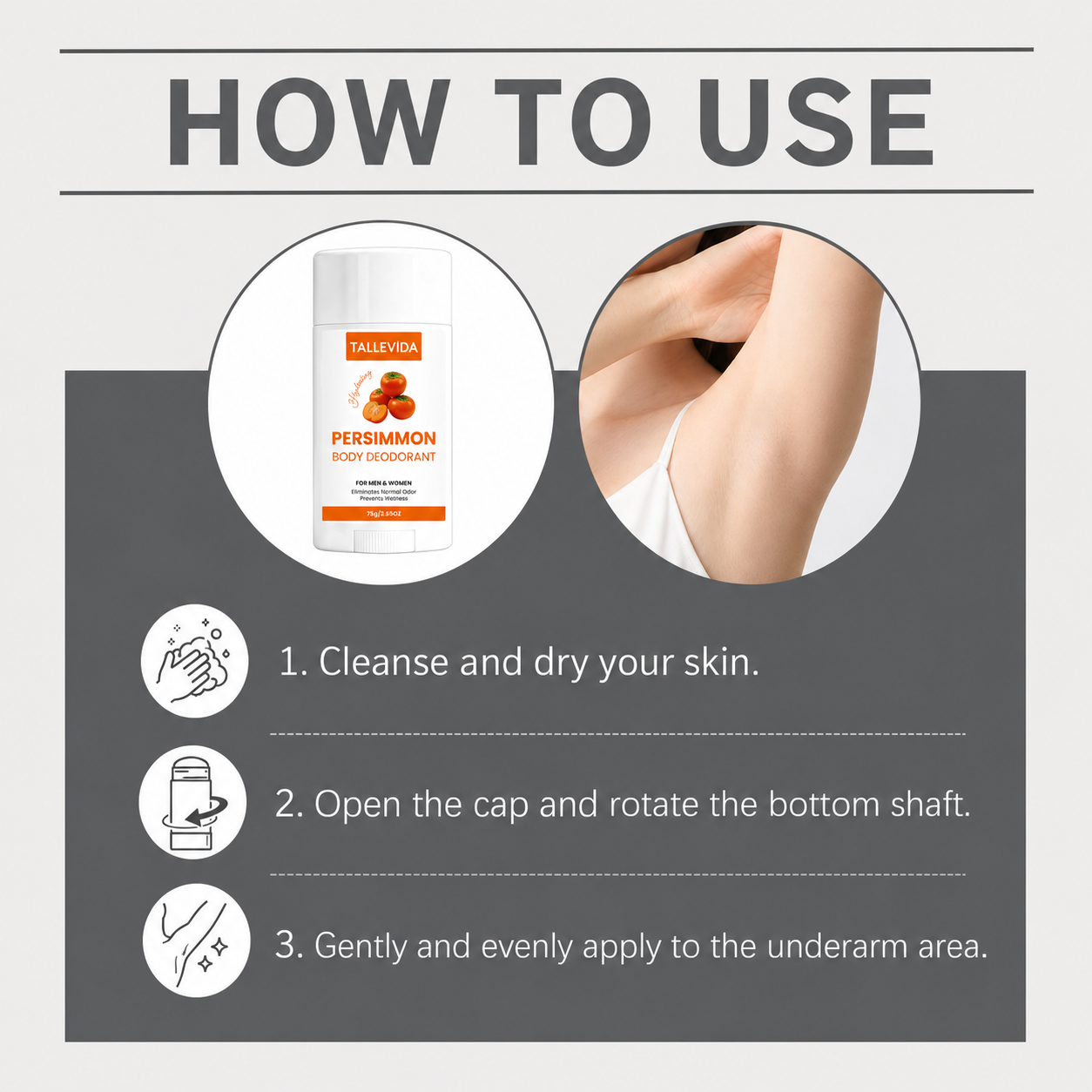 Persimmon Deodorant Stick