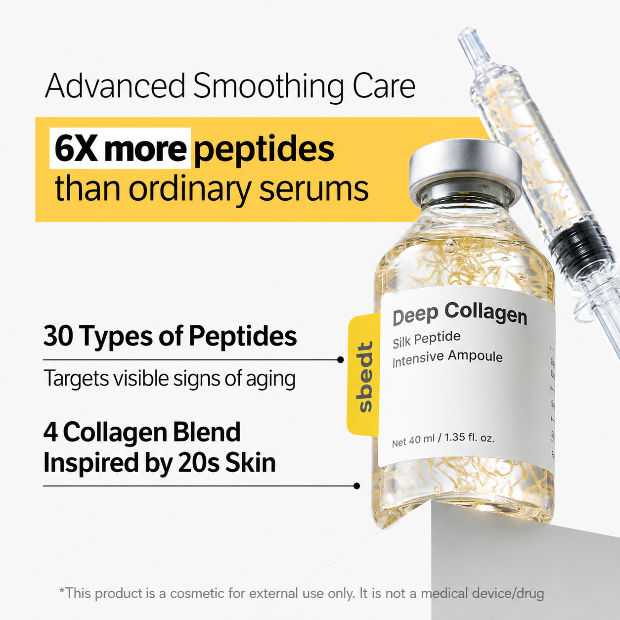 Deep Collagen Silk Peptide Intensive Lifting Ampoule – 40 ml